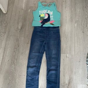 2 piece H&M jeans with shirt